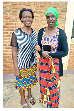 Christine and her daughter at a discipleship training programme